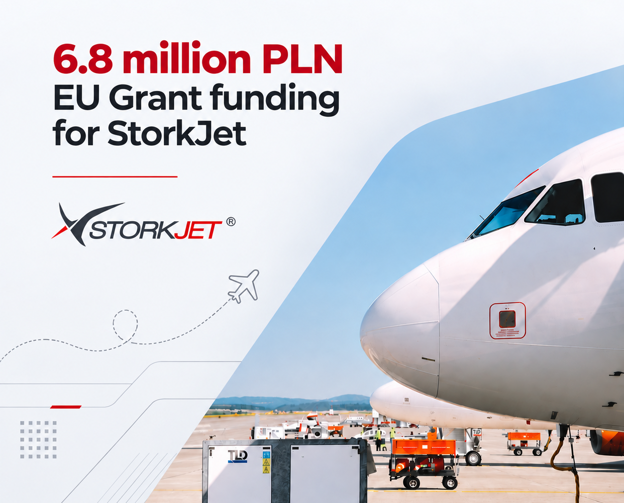 StorkJet sichert 6,8 Millionen PLN EU-Förderung zur Verbesserung der Genauigkeit von Flugzeugleistungsmodellen
